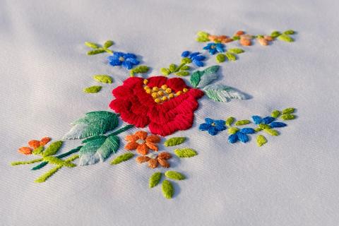 手工帆布袋刺繡